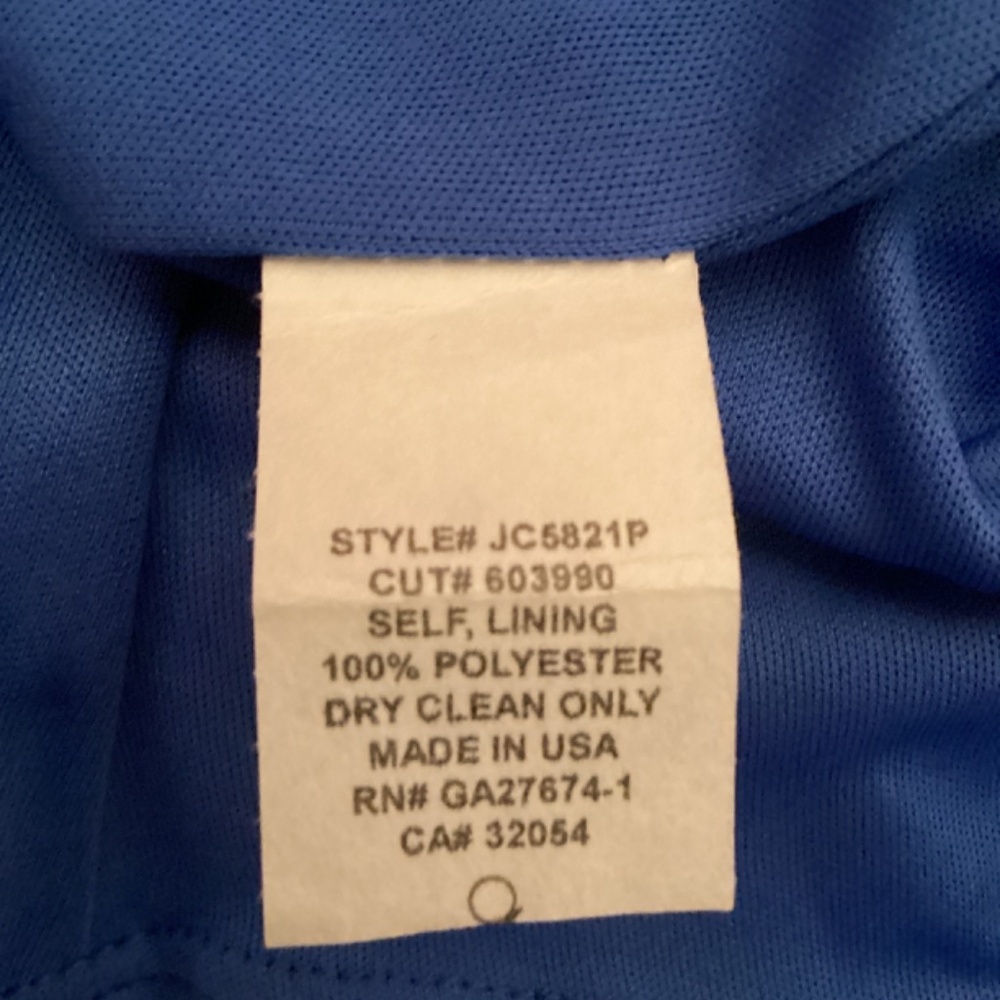 Eva Franco Anthropologie  short sleeves electric  blue short Fit and Flare Dress - Picture 8 of 9